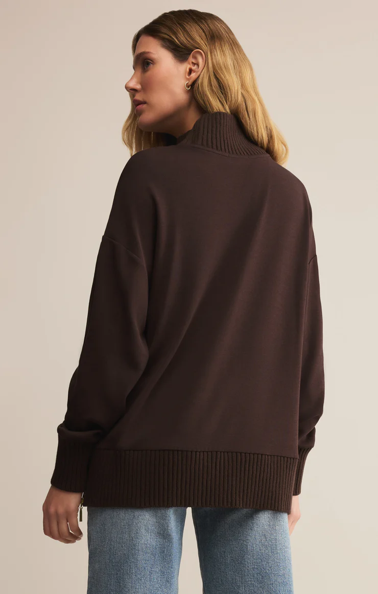Z Supply Sable Rib Sweatshirt