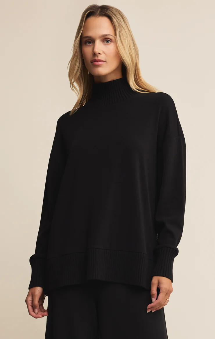 Z Supply Sable Rib Sweatshirt