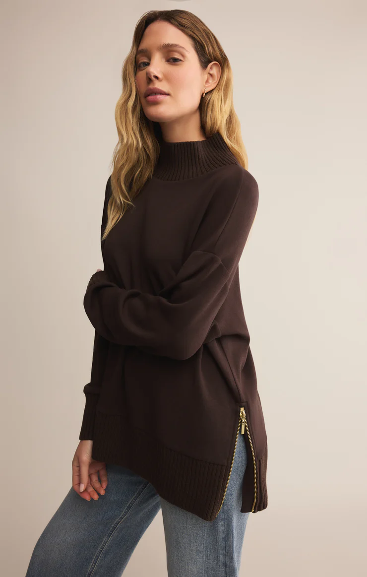 Z Supply Sable Rib Sweatshirt