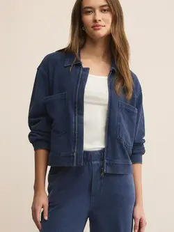 Z Supply Heritage Knit Denim Jacket