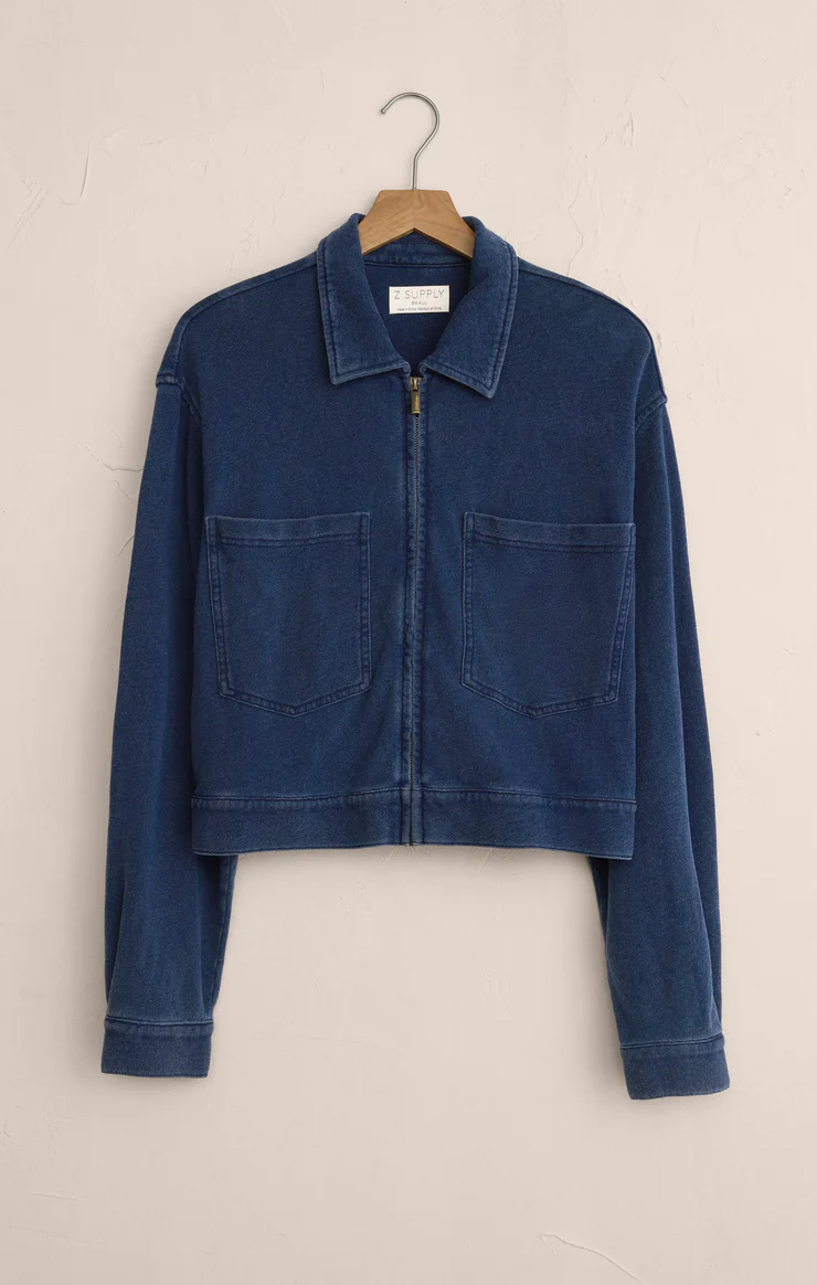 Z Supply Heritage Knit Denim Jacket