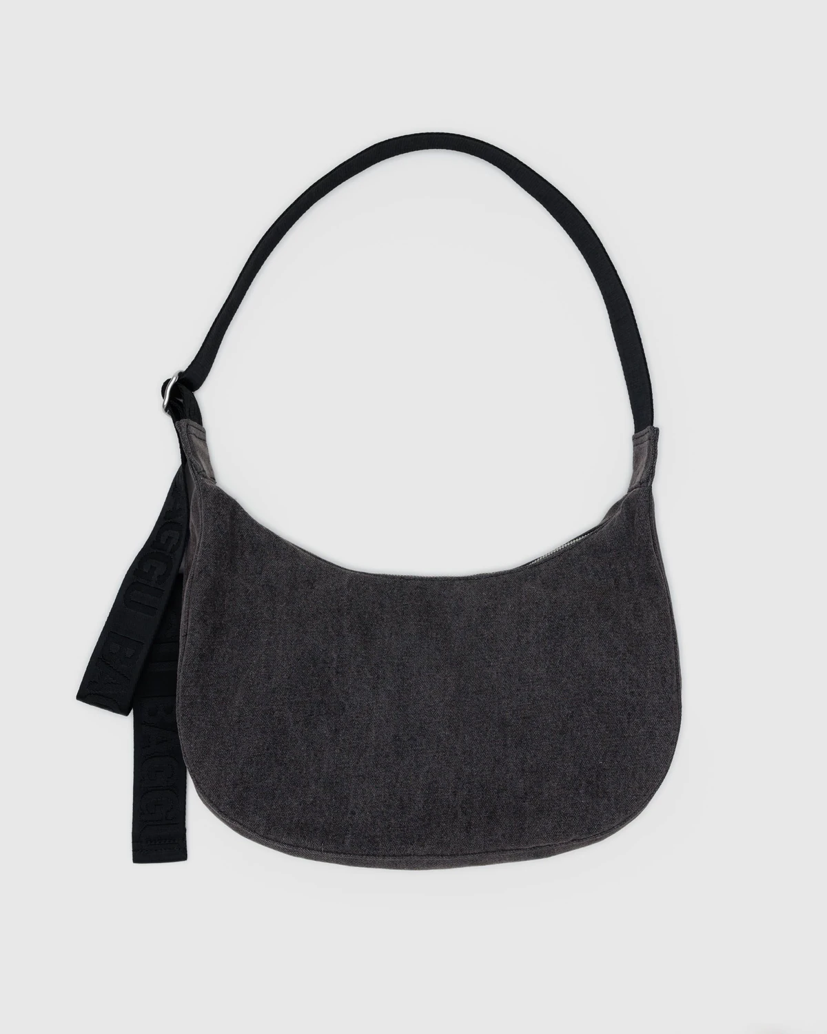 BAGGU Medium Denim Crescent Bag