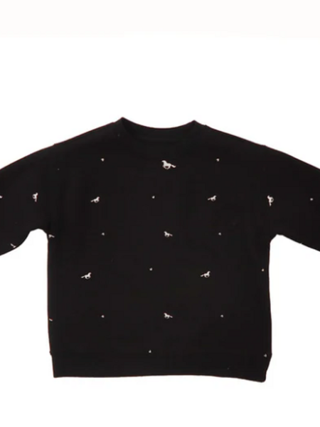 Brunette The Label All Over Horse Core Crew