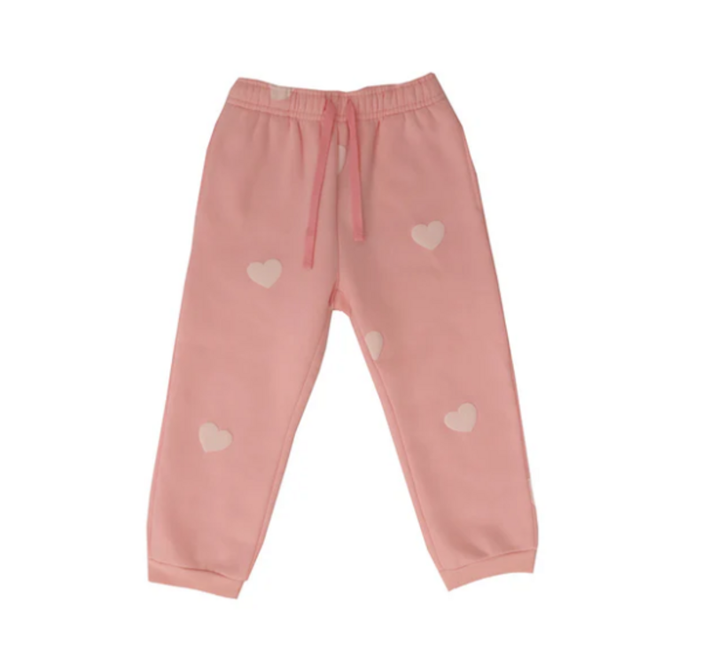 Brunette The Label Kids All Over Heart Jogger