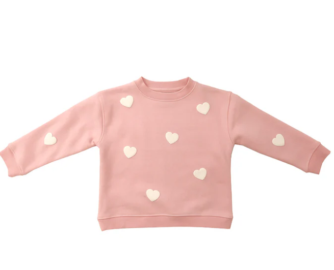 Brunette The Label Kids All Over Heart Core Crew