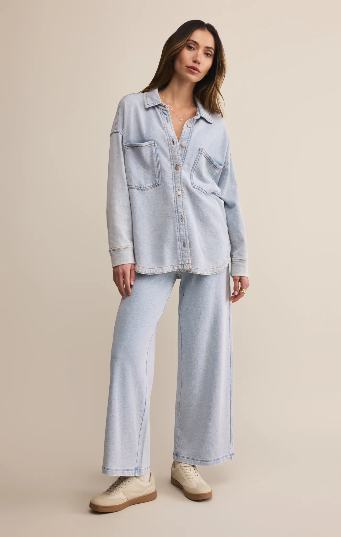 Z Supply All Day Knit Denim Jacket