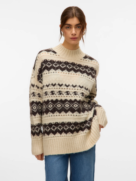 Vero Moda Ample LS High Neck Pullover