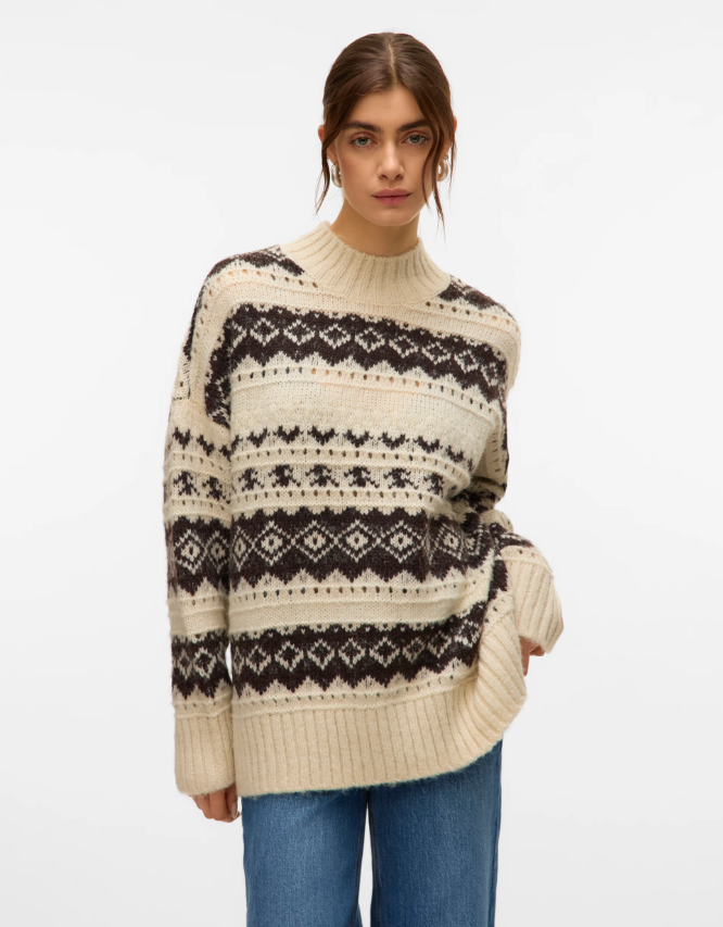Vero Moda Ample LS High Neck Pullover
