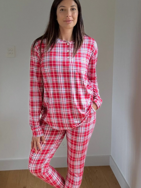 Bambi & Birdie Ladies Henley Jogger Set