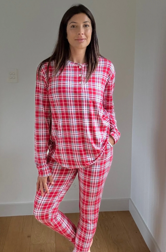 Bambi & Birdie Ladies Henley Jogger Set