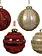 Gold Glitter Stripe Bauble