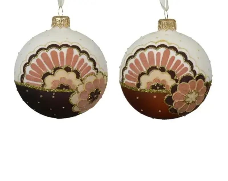 Retro Floral Bauble