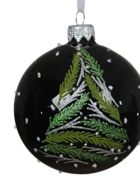 Bauble with Tree Black