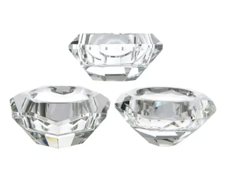 Faceted Crystal Tealight Holder