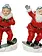 Winter Sports Santa Figurine 8"