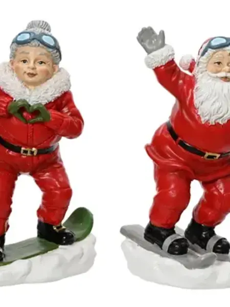 Winter Sports Santa Figurine 8"