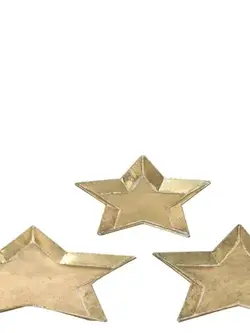 Star Plate Antique Gold