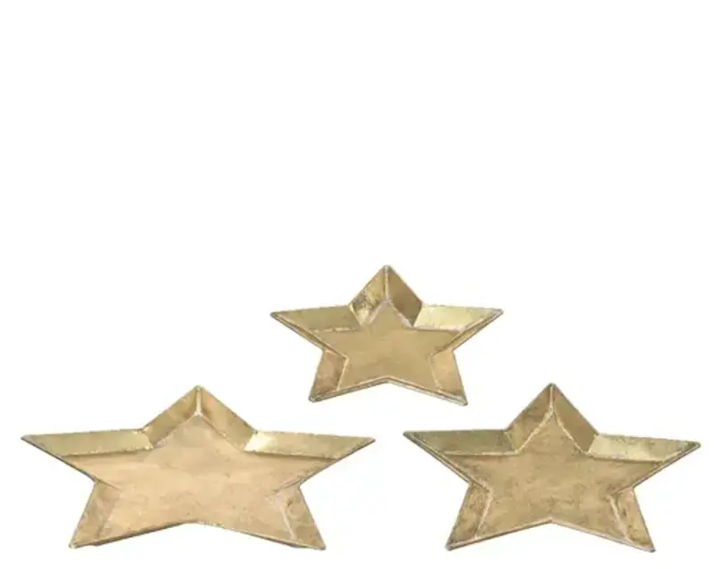 Star Plate Antique Gold