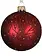 Glitter Branch Bauble Red