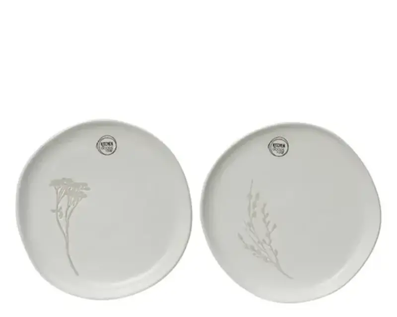 Floral Embossed Breakfast Plate 20cm