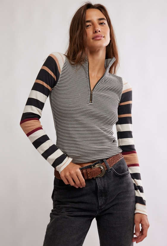 Free People Avery Zip Up