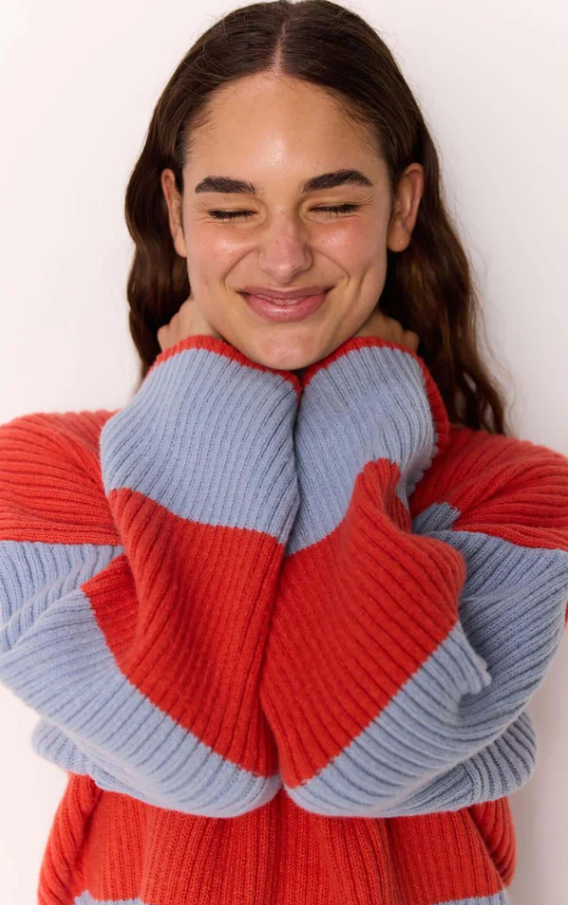 MinkPink Freja Stripe Chunky Knit