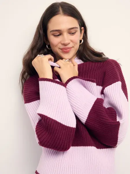 MinkPink Freja Stripe Chunky Knit