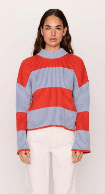 MinkPink Freja Stripe Chunky Knit