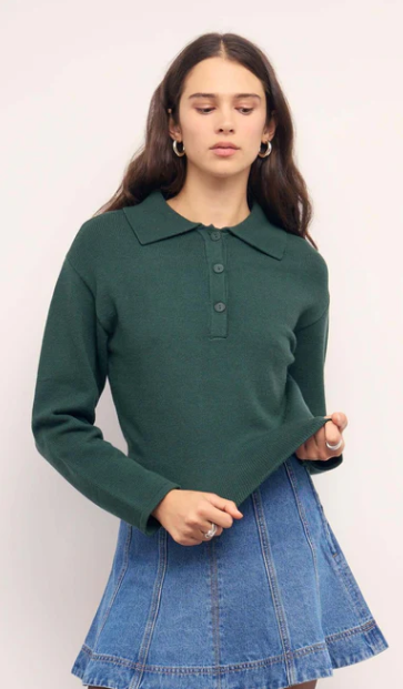 MinkPink Elin Collared Knit Jumper