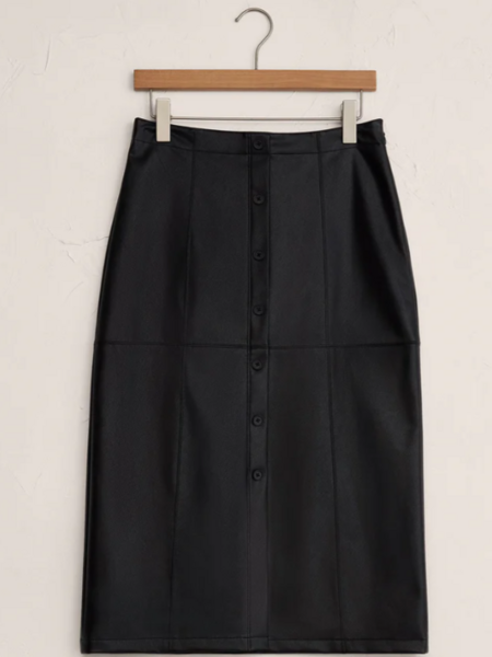 Z Supply Reine Faux Leather Midi Skirt