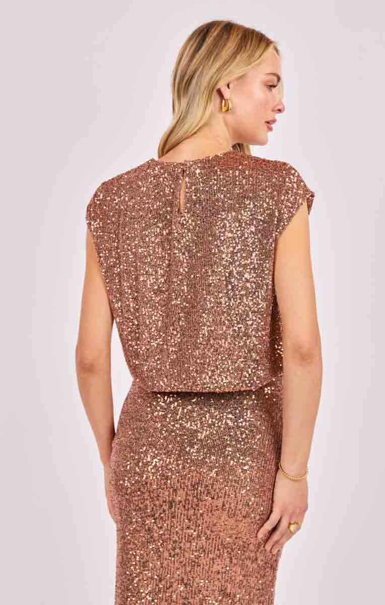 Sadie and Sage Sky High Sequin Tank