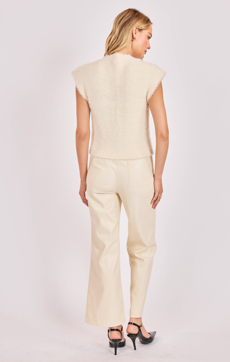 Sadie and Sage Bianca Feather Yarn Sweater Tank