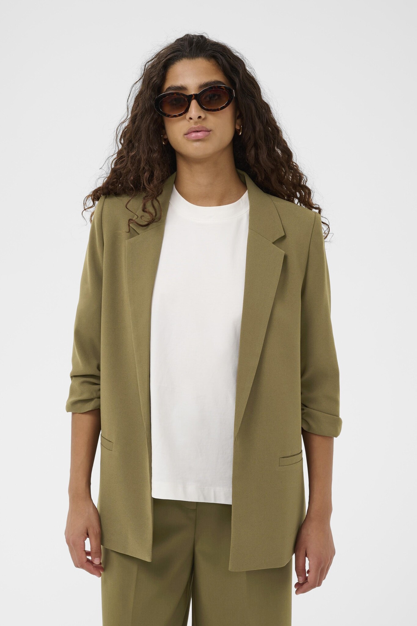 Soaked in Luxury Shirley Blazer 3/4 Sleeve