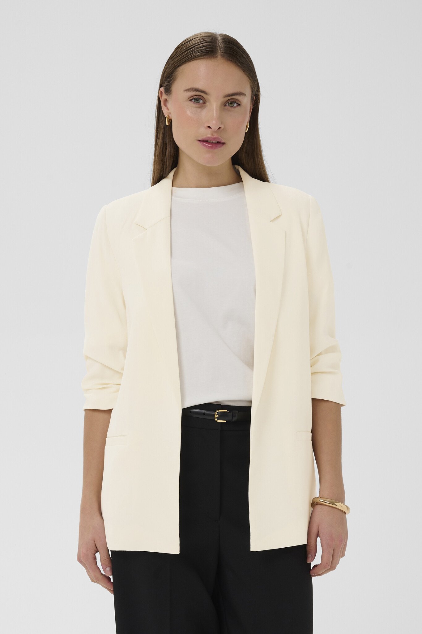 Soaked in Luxury Shirley Blazer 3/4 Sleeve