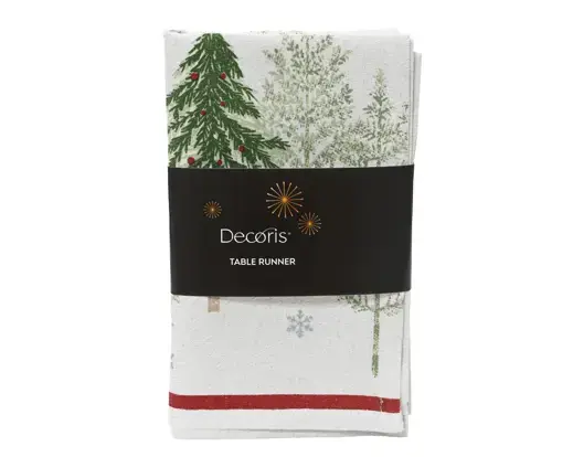 Holiday Tree Table Runner 150x30cm