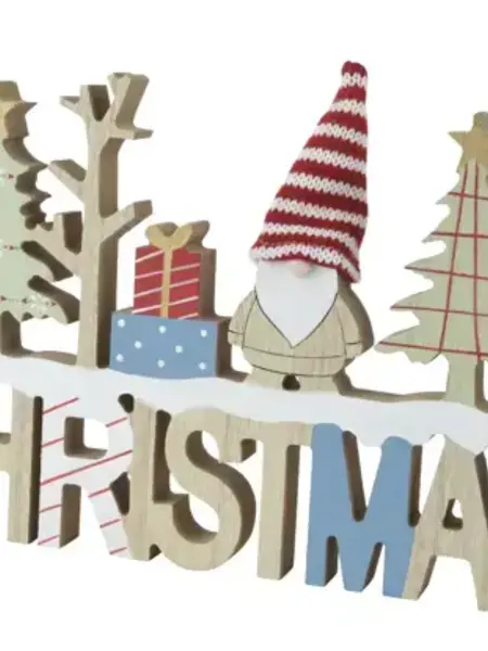 Christmas Wooden Sign 29x21cm