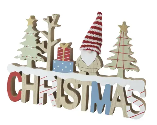 Christmas Wooden Sign 29x21cm