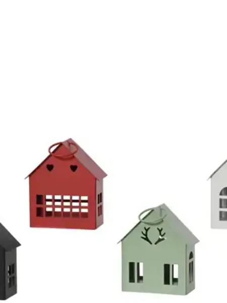 Iron House Ornament Assorted