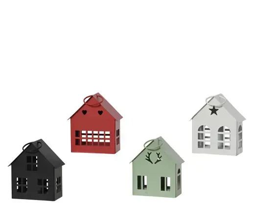 Iron House Ornament Assorted