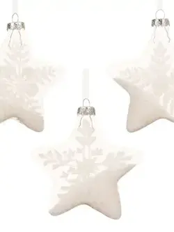 Snowy Star Ornament