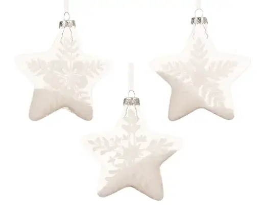 Snowy Star Ornament
