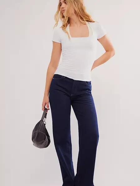 Free People Sunfade Clean Lines Baby Tee