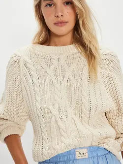 Free People Frankie Cable Sweater