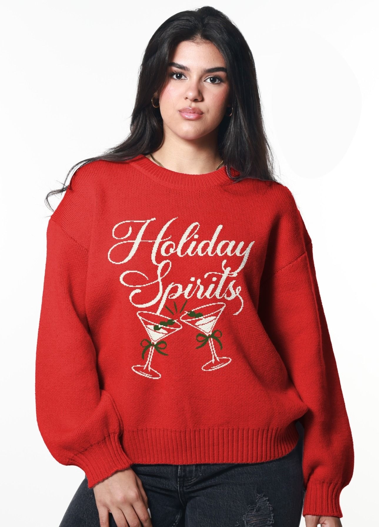 Girl Dangerous Holiday Spirits Oversized Sweater
