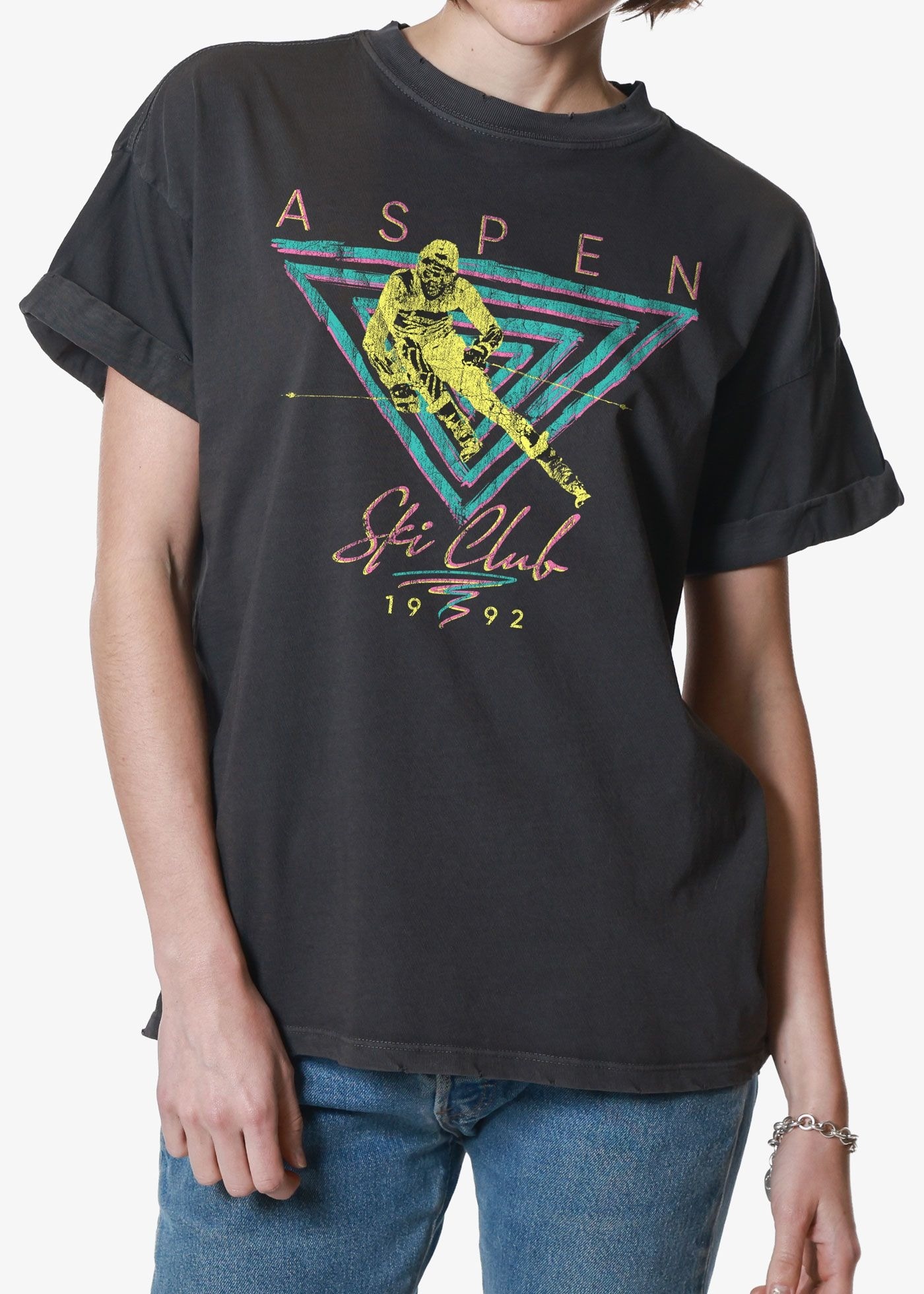 Girl Dangerous Aspen Ski Club Boyfriend Tee