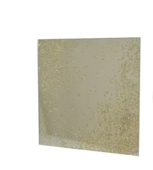 Glitter Mirror Plate Gold