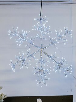 LED Snowflake Cool White 192L