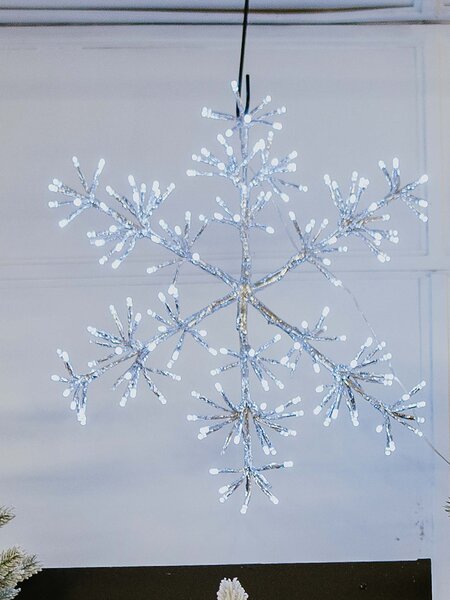 LED Snowflake Cool White 192L