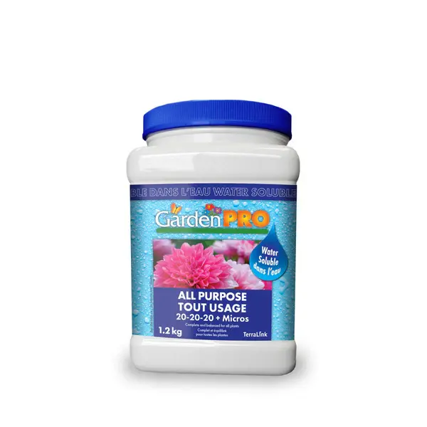 GardenPRO All Purpose Water Soluble Fertilizer 20-20-20