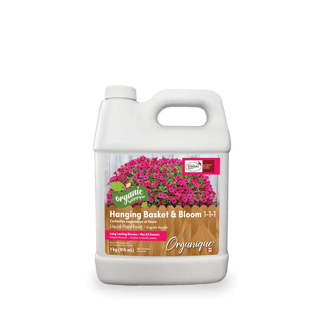 Orgunique Hanging Basket & Bloom Fertilizer 1-1-1